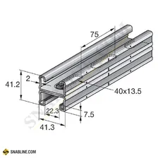 Профиль монтажный Hilti MQ-21D-F Hdg Н-образный