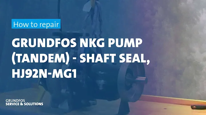 How to repair Grundfos NKG pump (tandem) - shaft seal, HJ92N-MG1