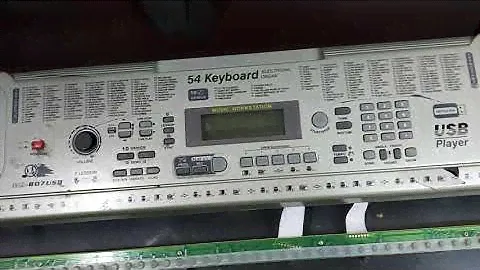 Ремонт синтезатора 54 keyboard electronic organ. Восстановление клавиш.